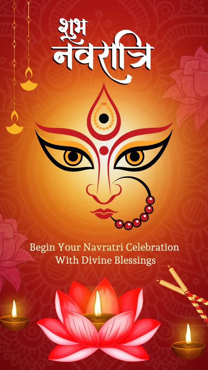 Navratri Status Video Templates for WhatsApp Sharing