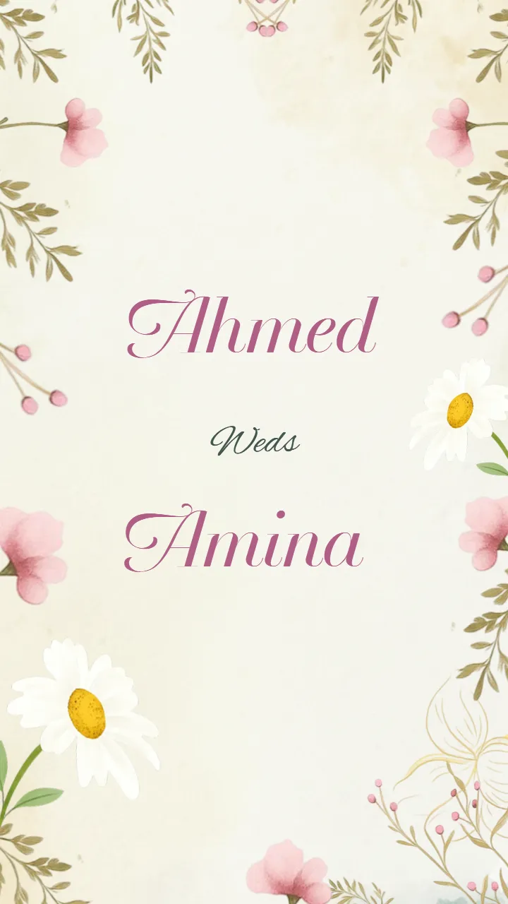 Muslim Wedding Invitation Video Majlis Theme