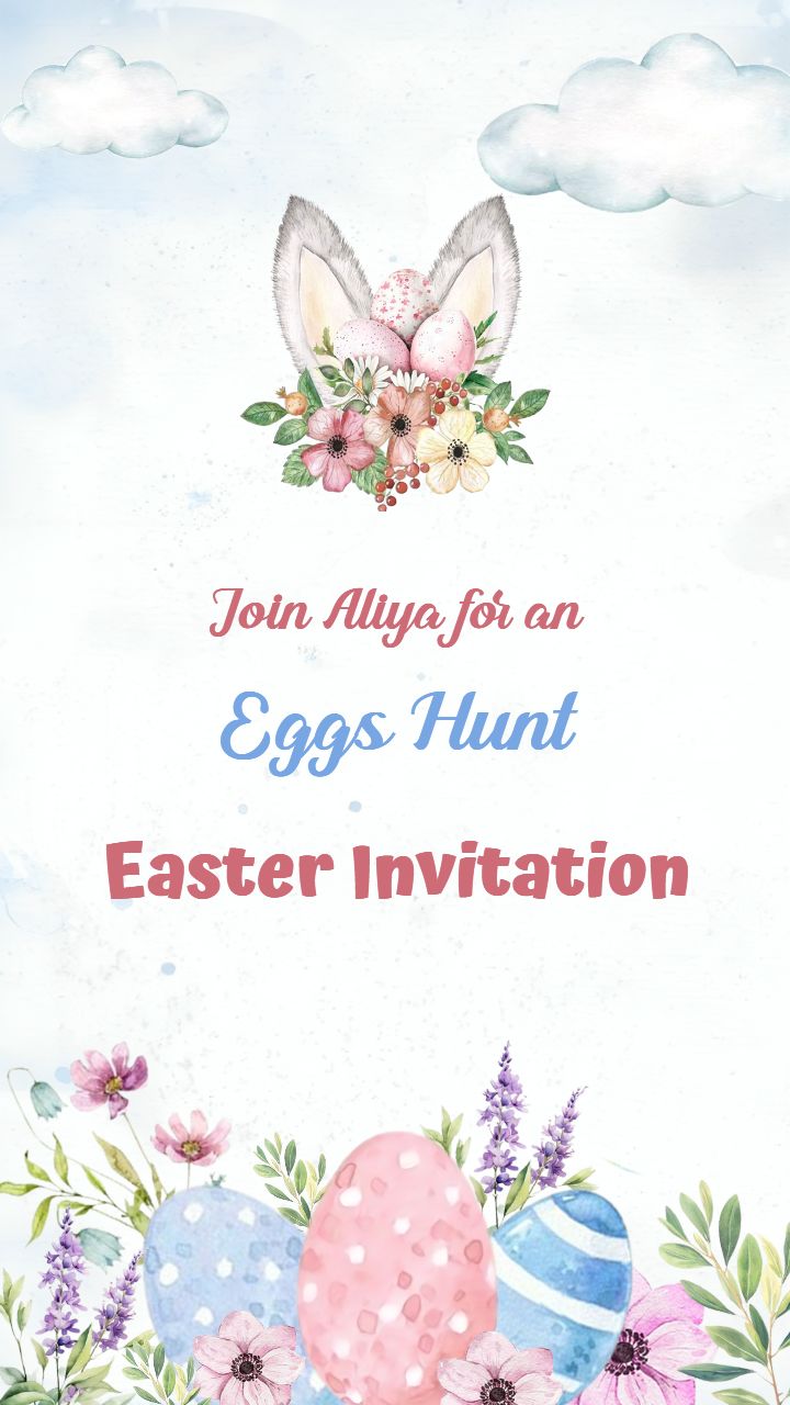Easter Egg Hunt Invitation Template Free