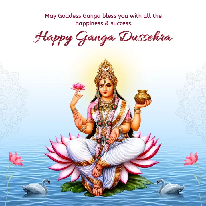 Divine Ganga Dussehra Wishes and Festival Greetings