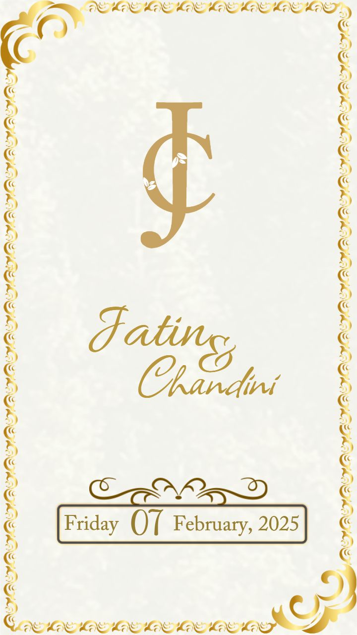 Golden Wedding Invitation Radiating Joy and Elegance
