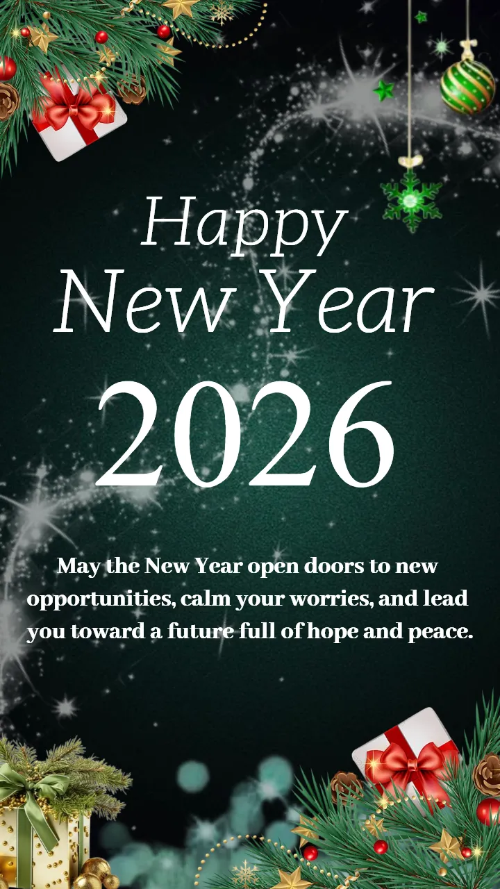 Happy New Year 2026 Wishes Image for Friends and Family