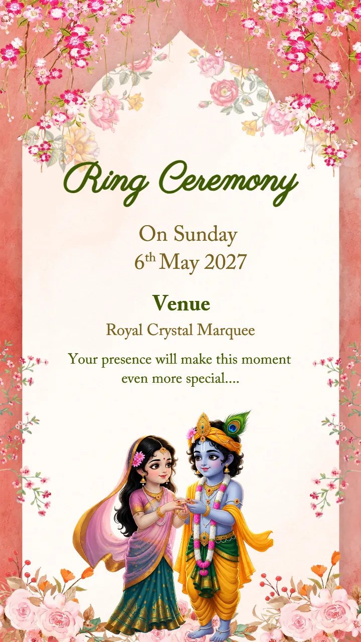 Engagement Ceremony Invitation Video in English