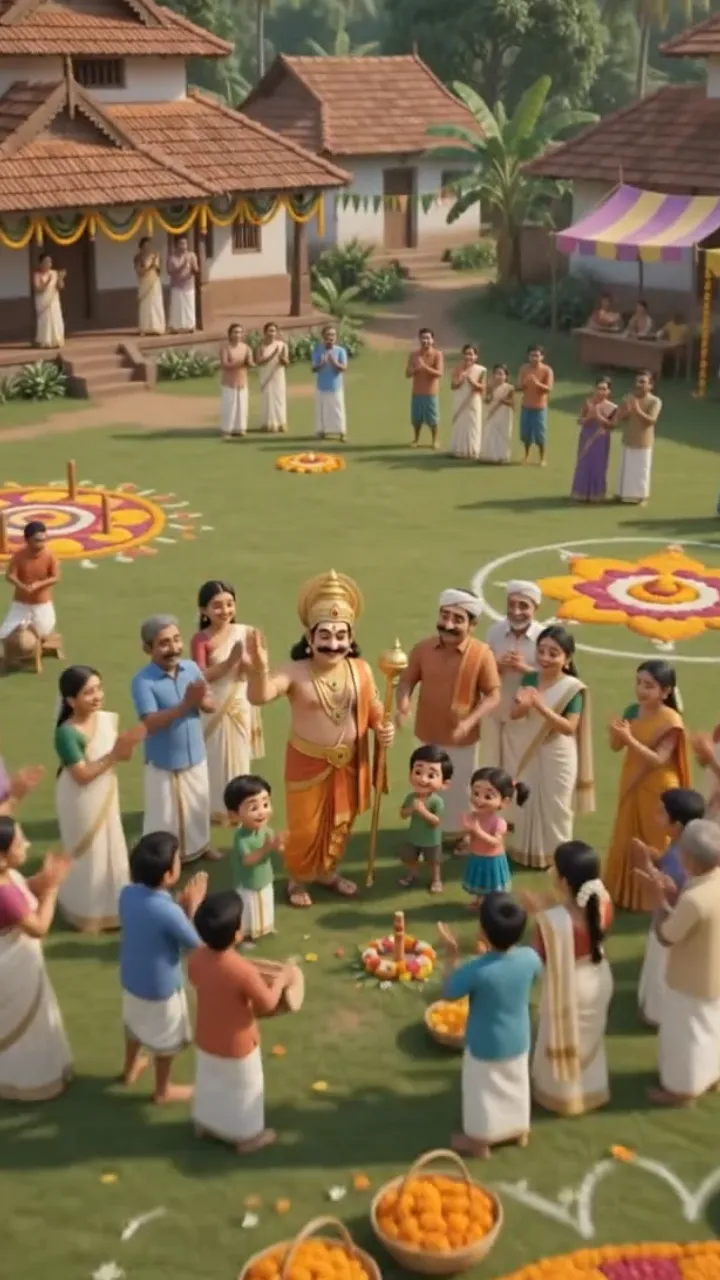 3D Thiruvonam Festival Invitation Video