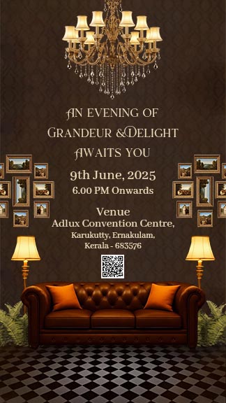 Sparkling Night Party Invitation Card with Disco Theme