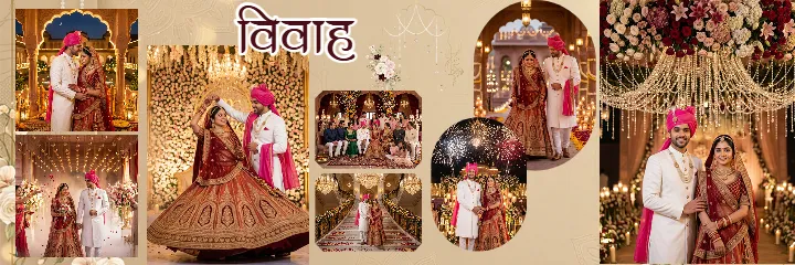 Rajasthani Wedding PSD Album Layout HD Customizable