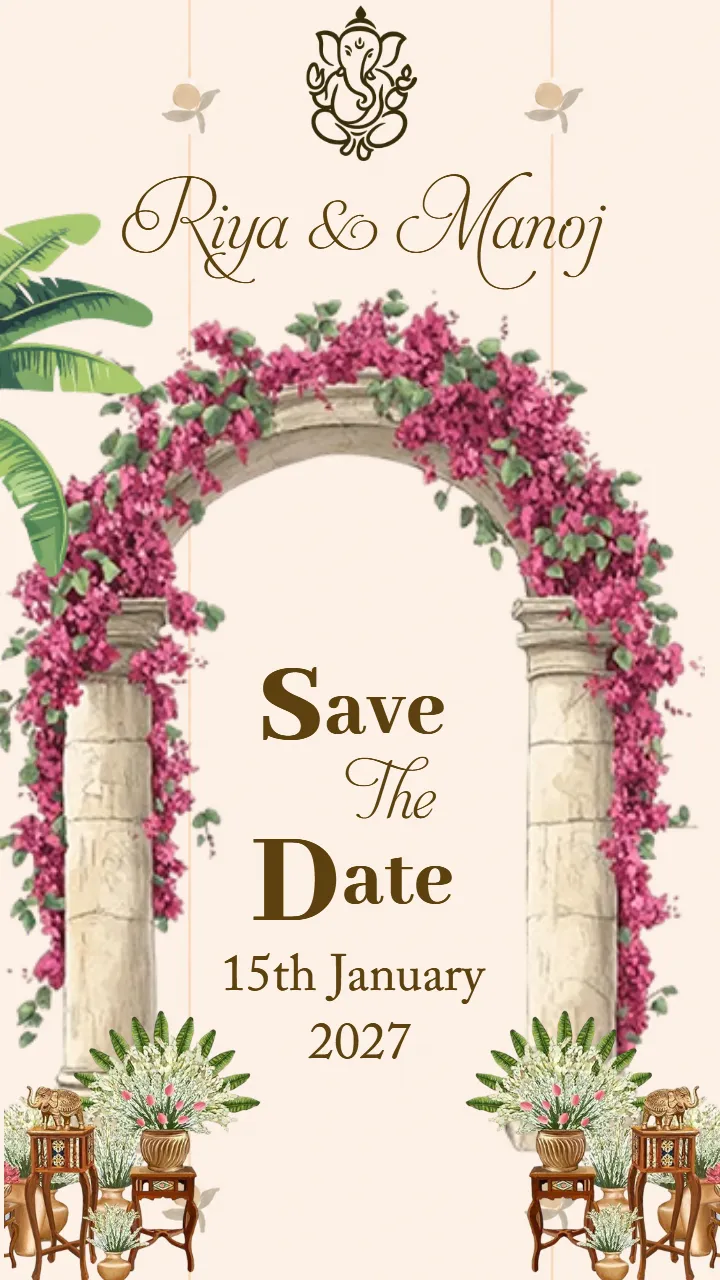 Wedding Save The Date Video with Storybook Love Theme