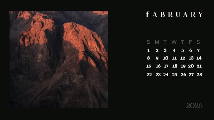 2026 calendar images designed for modern photo calendar