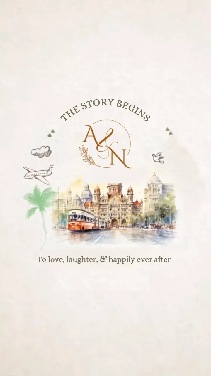 Save the Date Wedding Invitation Video Travel Theme