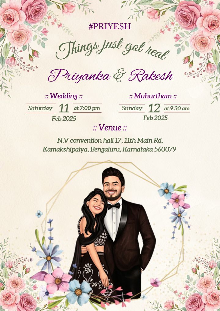 Grand Wedding Invitation for Magical Moments