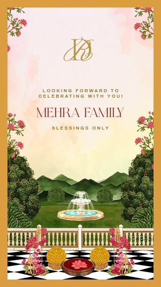 Royal Theme Wedding Invitation Video with Elephant