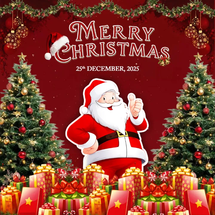 Merry Christmas Image With Santa to Spread Festive Joy