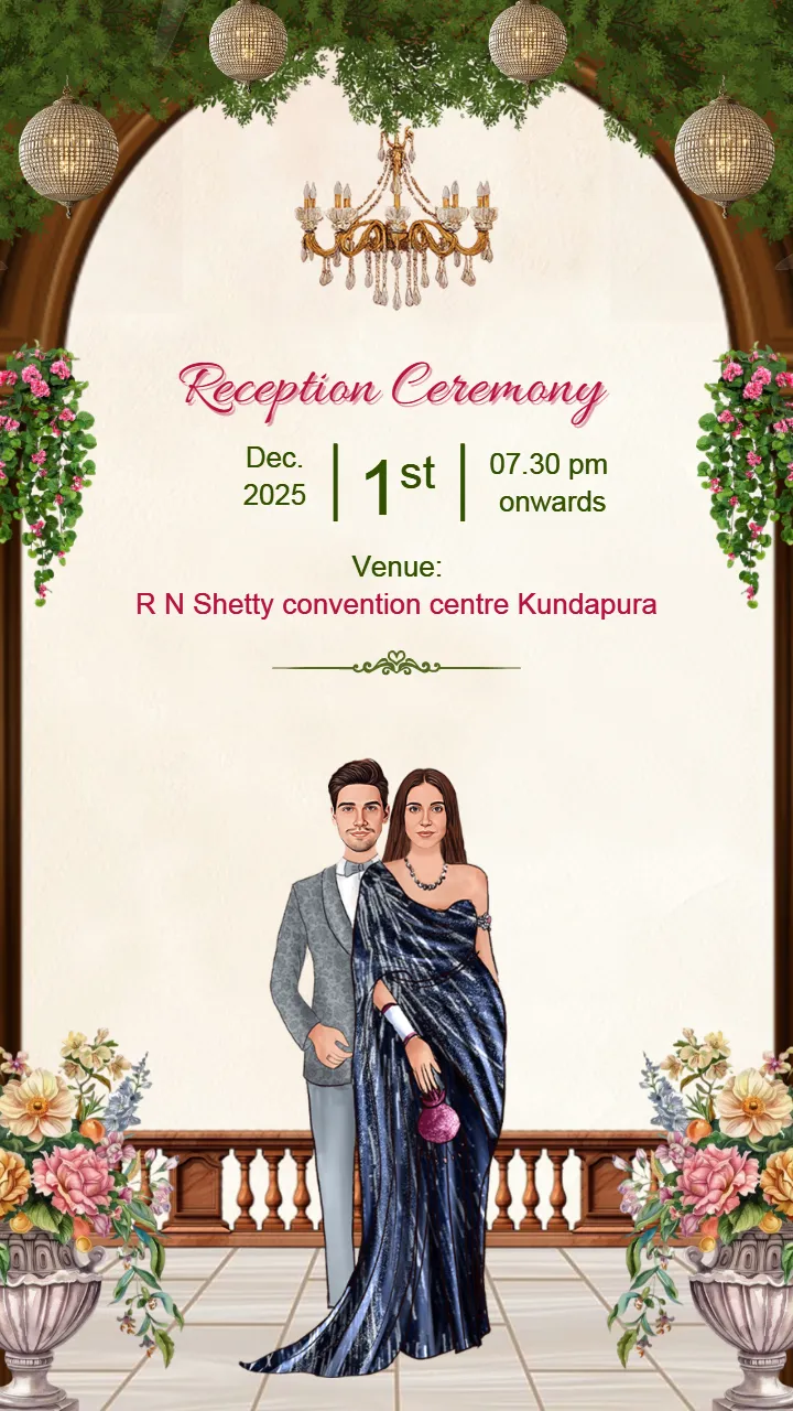 wedding ceremony invitation video for South Indian weddings
