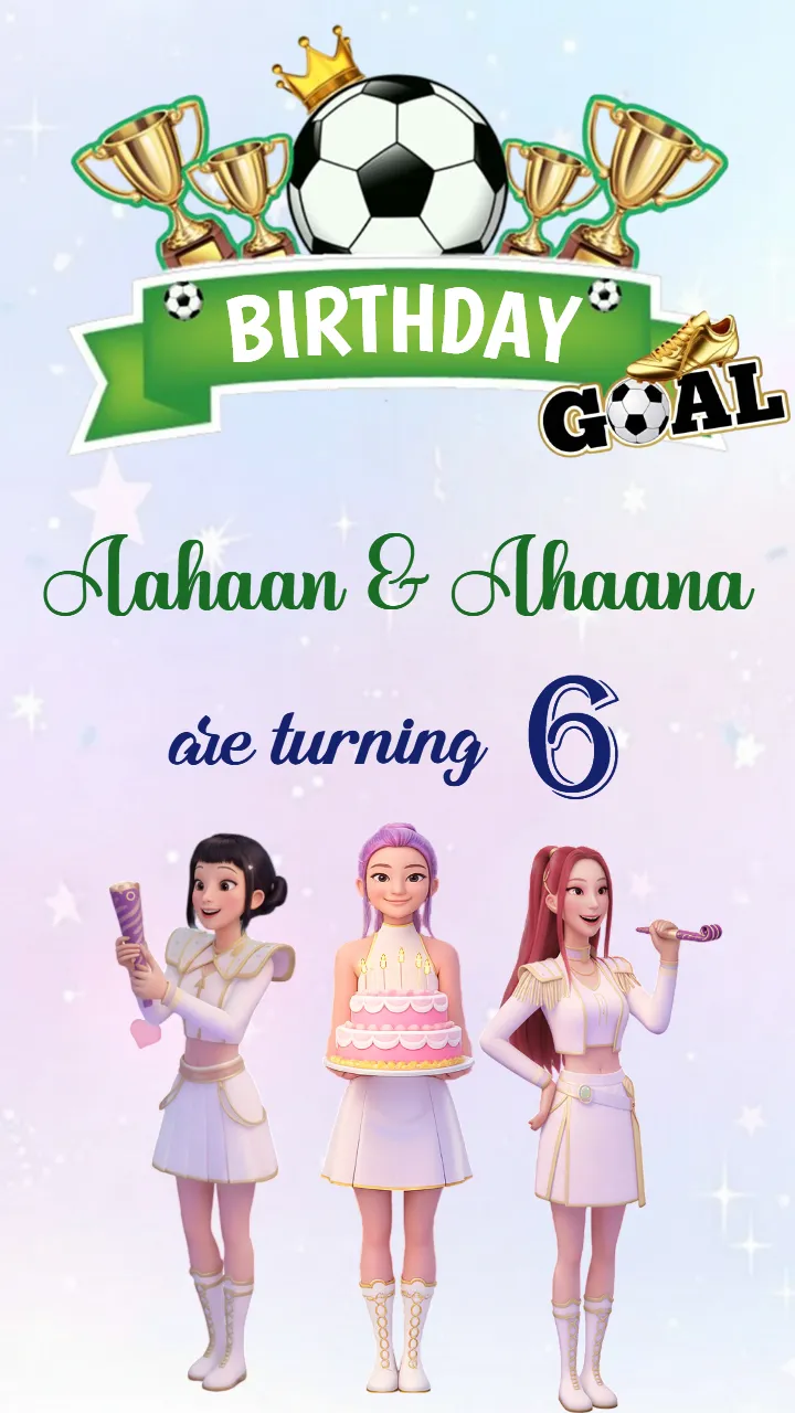 Birthday Invitation Video for Beautiful Kids Theme