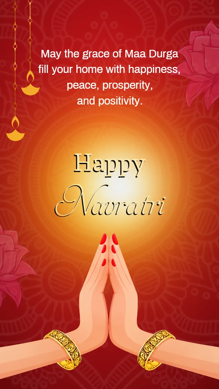 Navratri Status Video Templates for WhatsApp Sharing