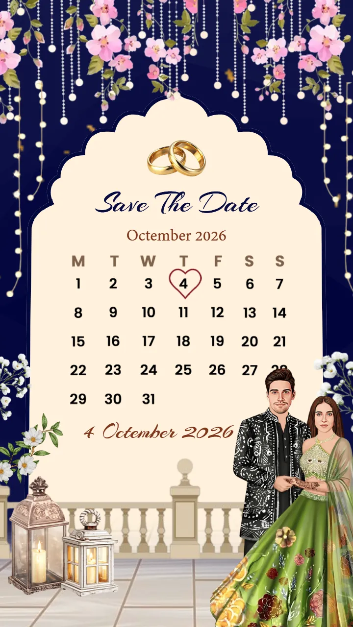 Engagement Ceremony Video with Royal Garden Theme