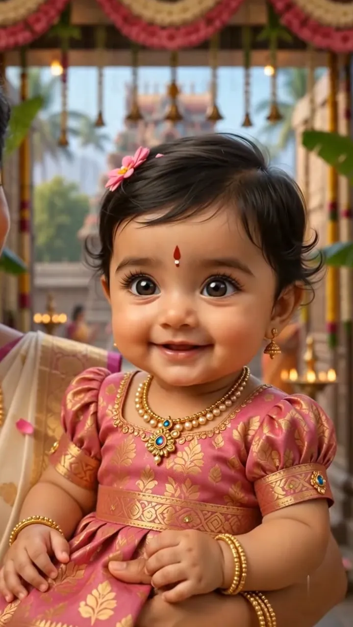 3D Ear Piercing Ceremony Invitation Video with Royal Theme