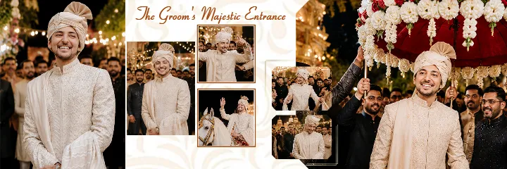 Wedding Album PSD With Elegant Couple Photo Design