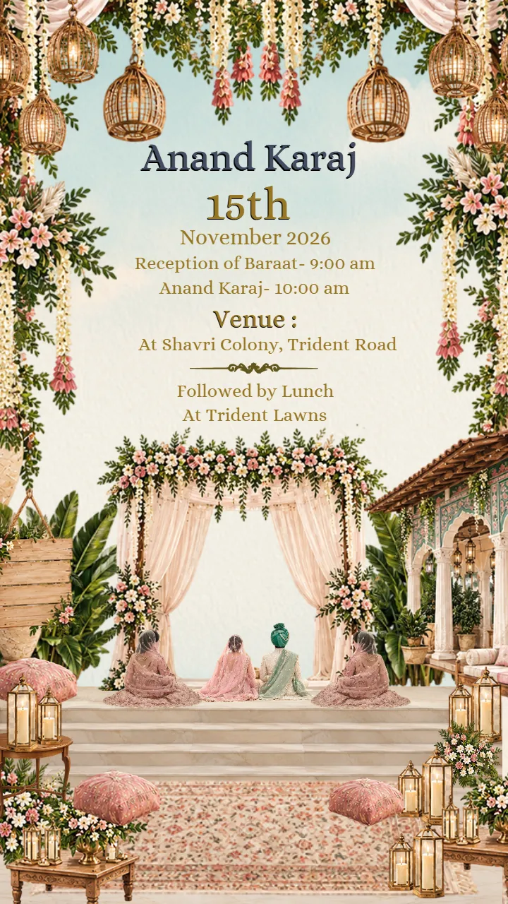 Wedding Invitation Video For Cultural Indian Wedding Events