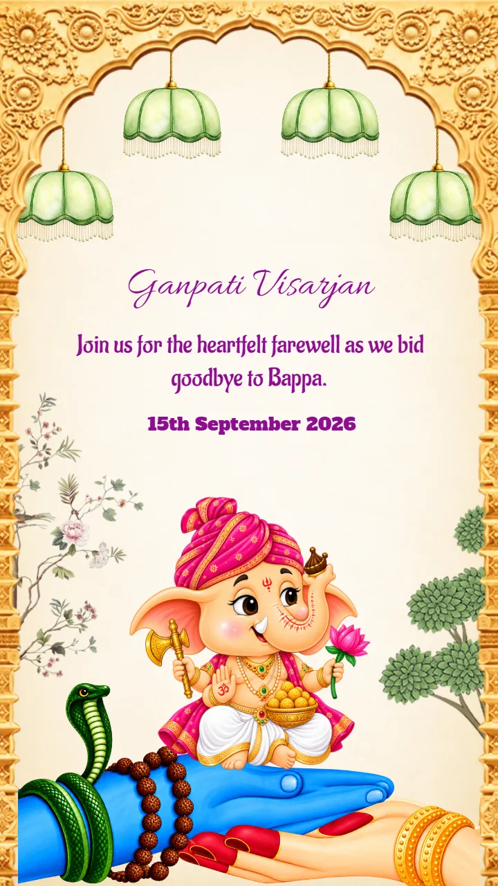 Ganesh Aagman Invitation Video to Create Beautiful Invite