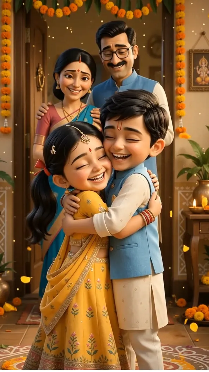 Happy 3D Rakshabandhan Status Video for Brother and Sister