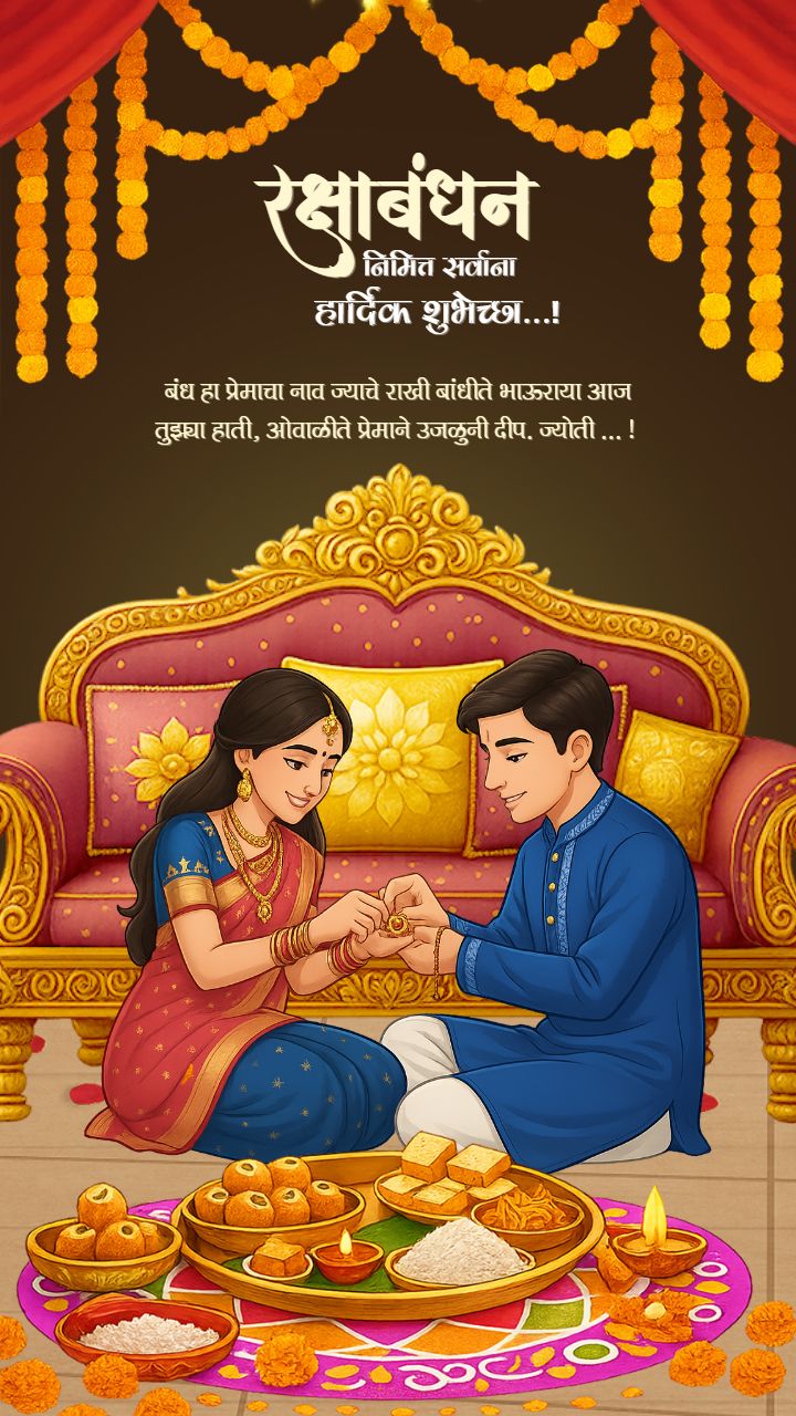 Royal Style Raksha bandhan Images with Traditional Look