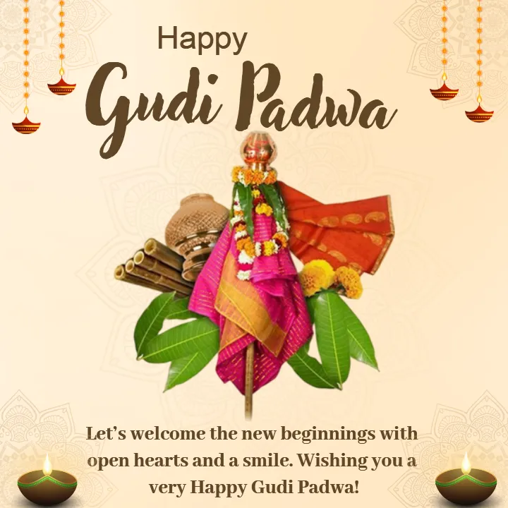 Happy Gudi Padwa Festival Wishes in English Free Download