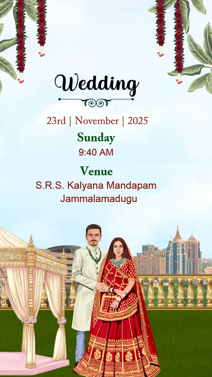 Wedding Invitation Video for classic Indian weddings
