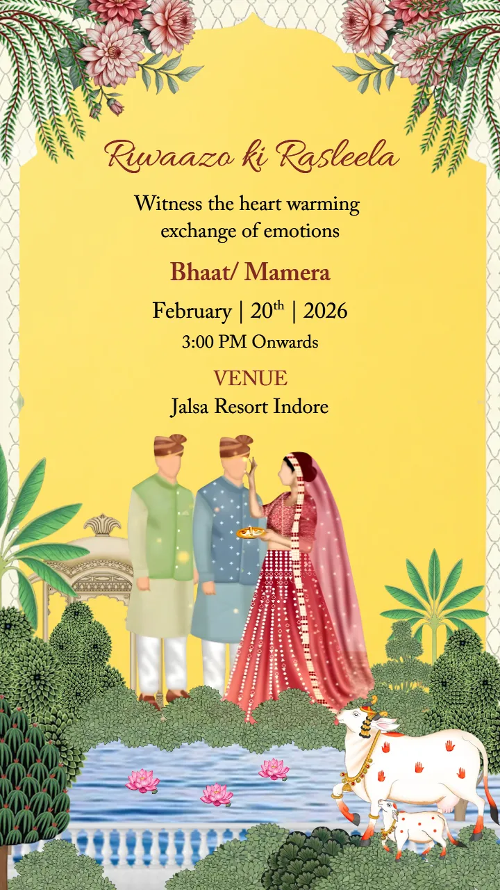 Wedding Invitation Card for Grand Royal Indian Weddings