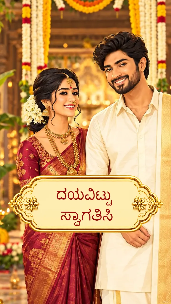 Kannada Engagement Invitation Video with Graceful Theme