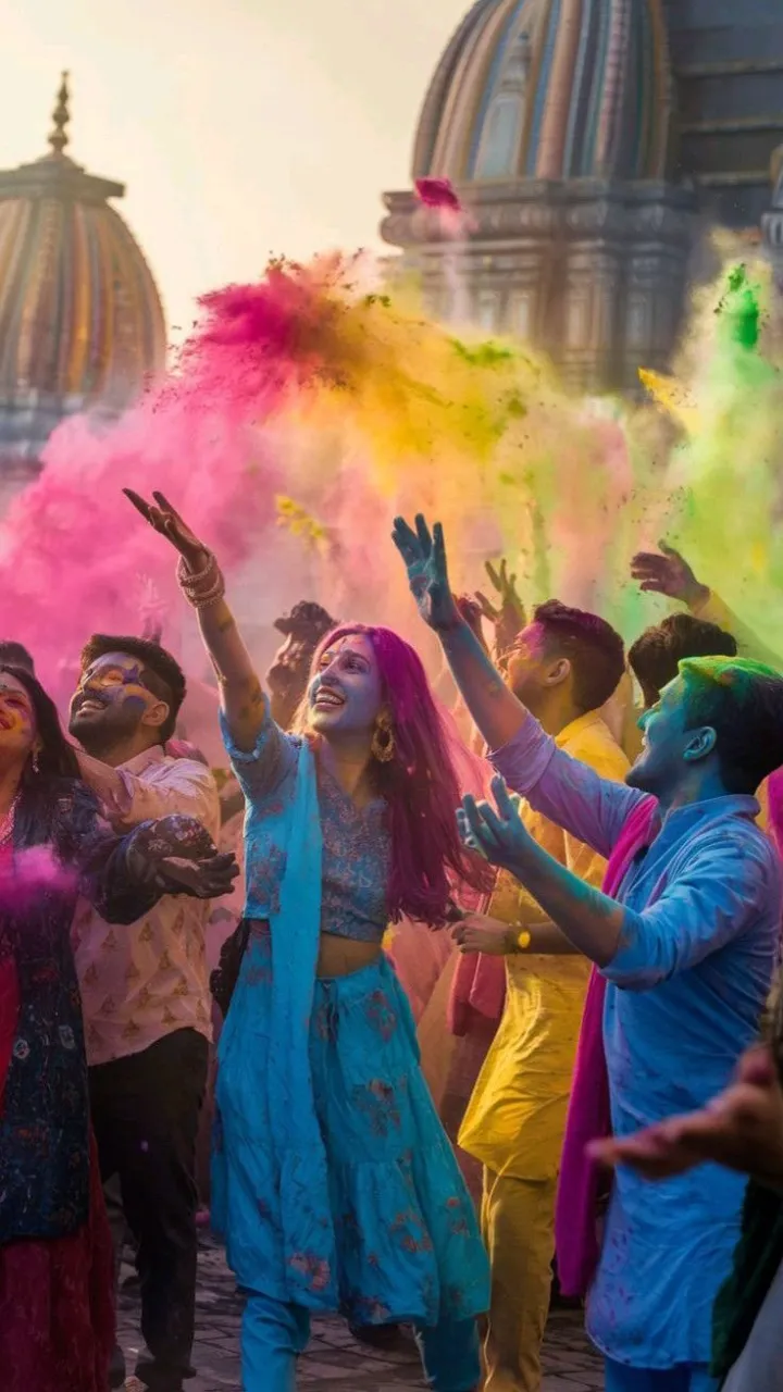 Animated Happy Holi Festival Status Video in English HD