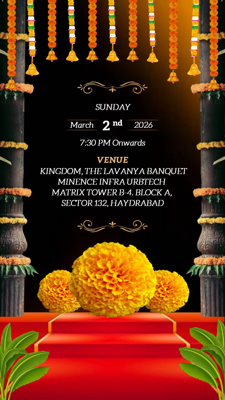 Customize Dhoti Ceremony Invitation for boys