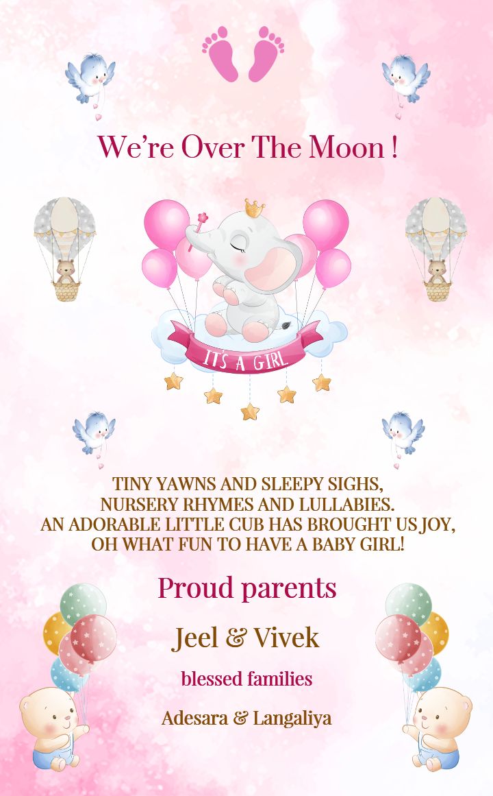 Its Blessed With Baby Girl Images Cute Teddy Theme