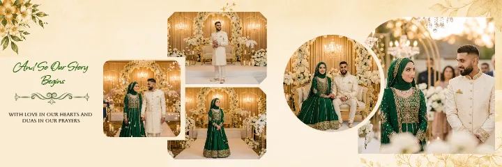 Muslim Engagement Album Premium Islamic Wedding PSD Layout