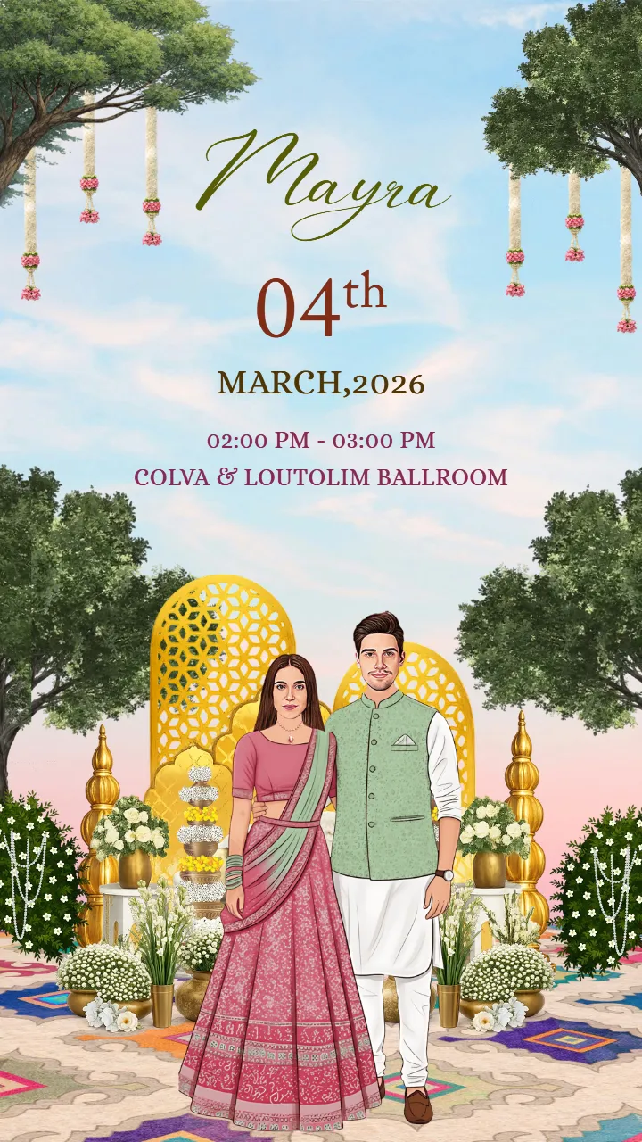 Wedding Invitation Video Goa Beach Wedding Invite