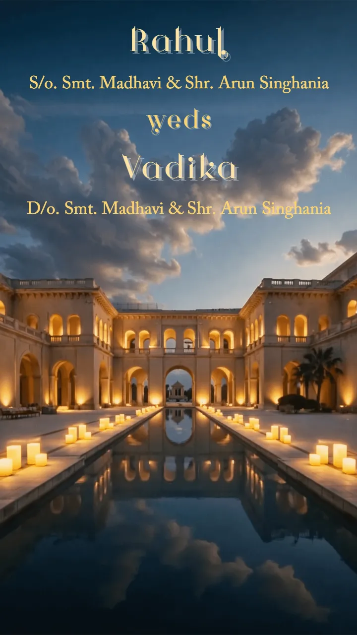 3d wedding invitation video with Animated Couple Caricature