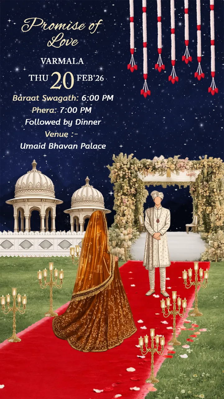 Wedding Invitation Video with Rajasthani Theme