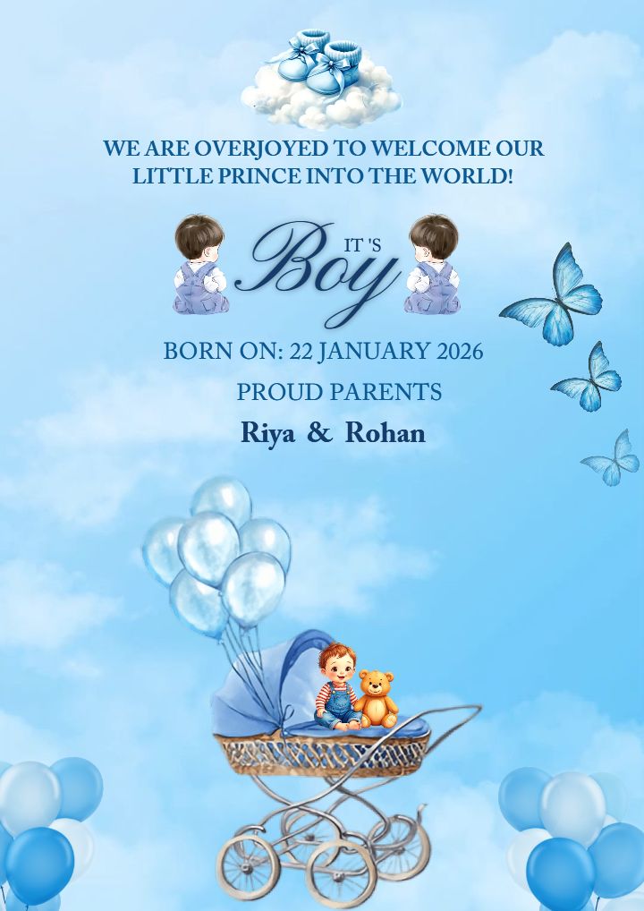 Baby Announcement Template to Share Your Special News