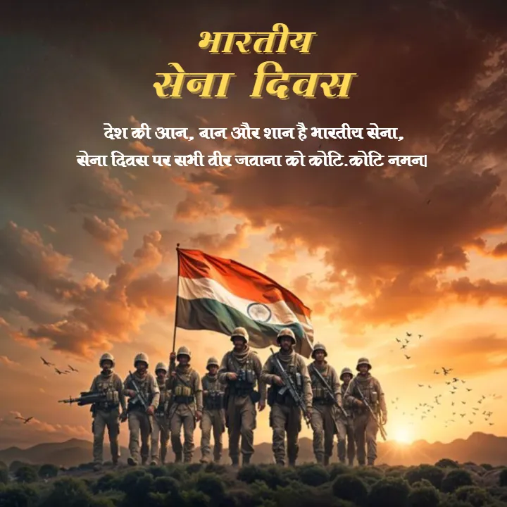Indian Army Day Wishes in Hindi Share Heartfelt Greetings