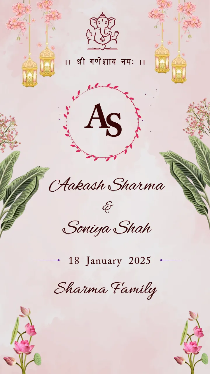 Wedding Invitation Video for Classic Wedding Celebration