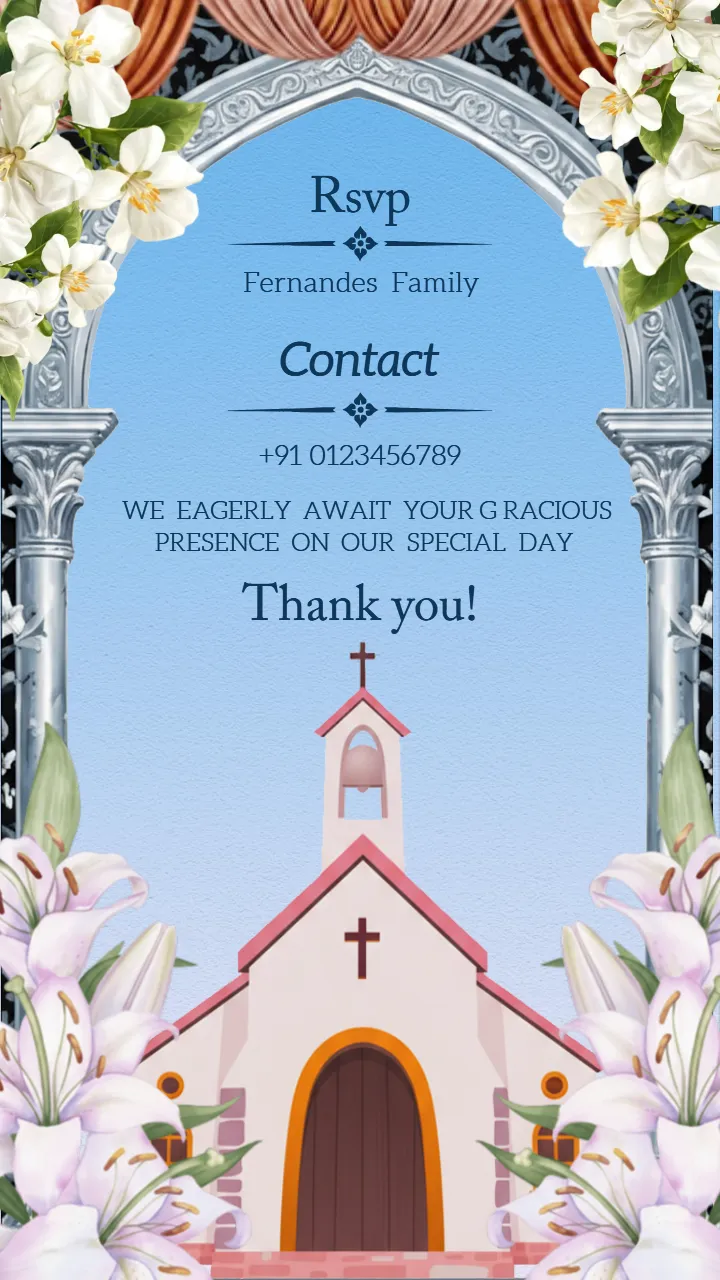 Premium Caricature Christian Wedding Invitation Video Online