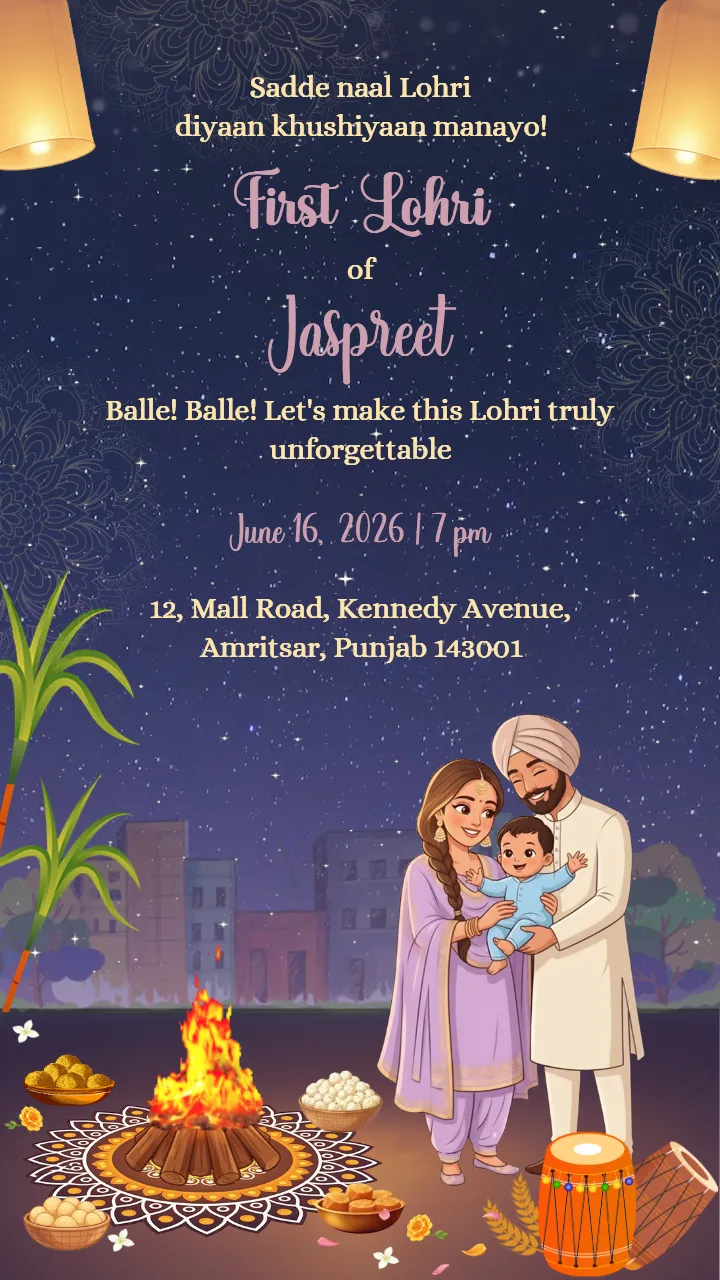 Free First Lohri Status Video Download for WhatsApp 2026