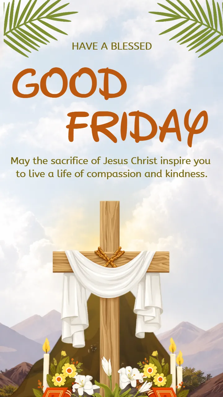 Printable Good Friday Festival Wishes in English for Sharing