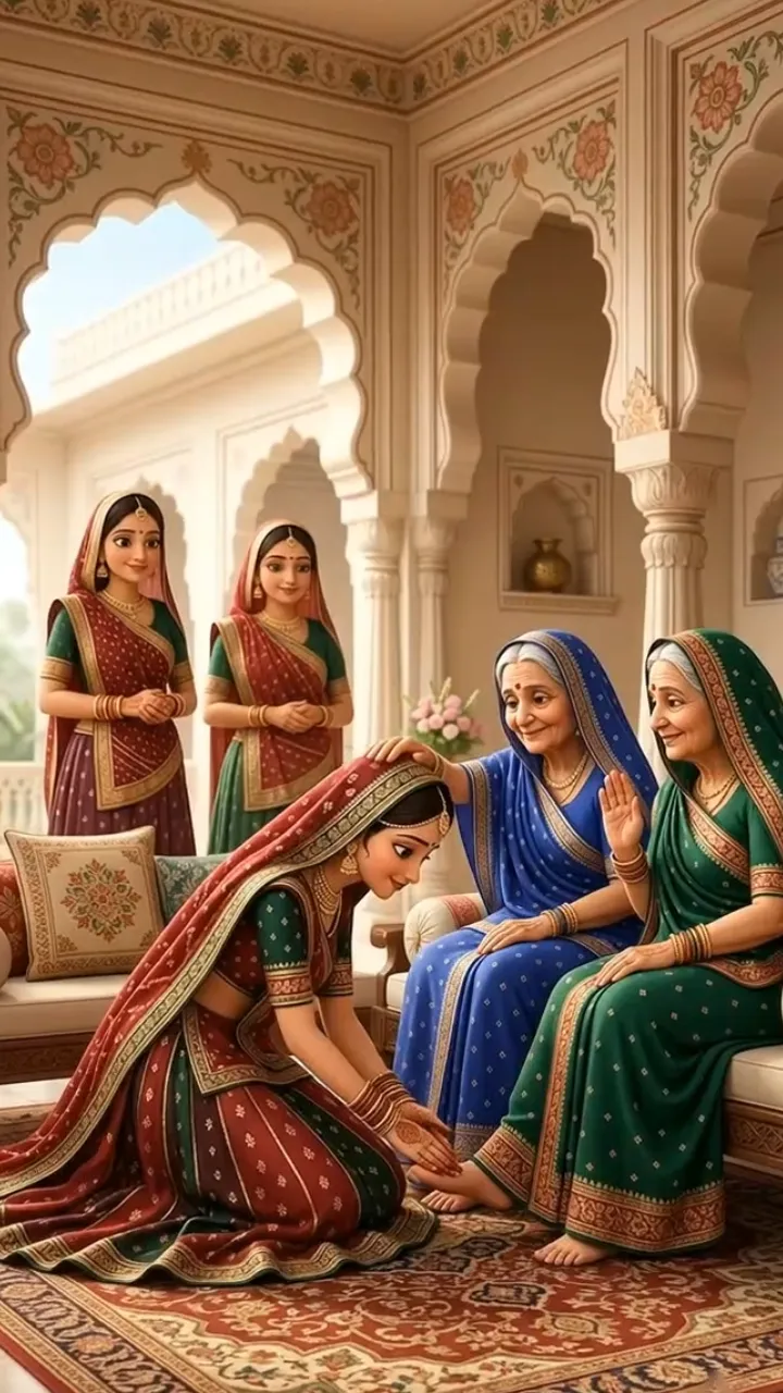 3D Sinjara Teej Invitation Video with Rajasthani Theme