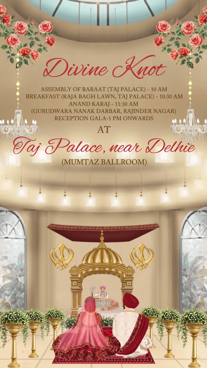 Punjabi Wedding Invitation Video for Grand Luxury Weddings