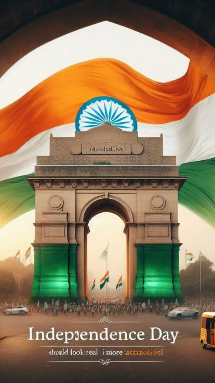 Republic Day Status Video with Tricolor Wave and Cheer