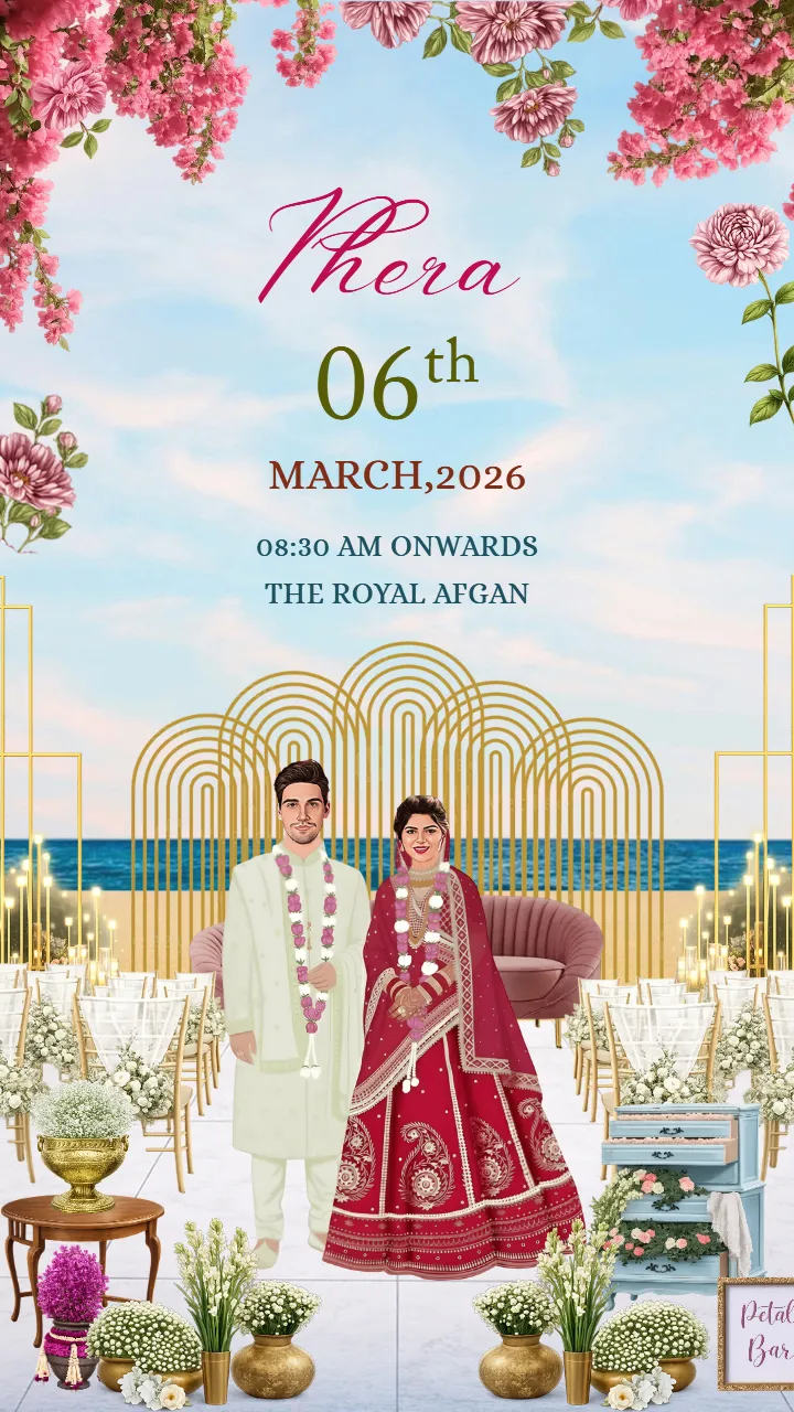 Wedding Invitation Video Goa Beach Wedding Invite