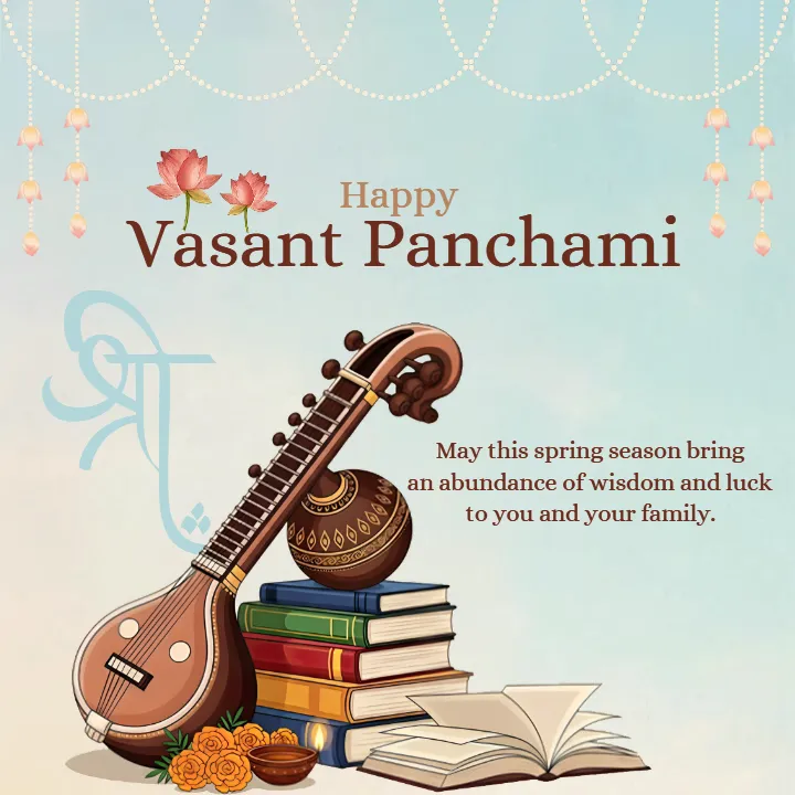 Vasant Panchami Wishes Image for WhatsApp HD 2026