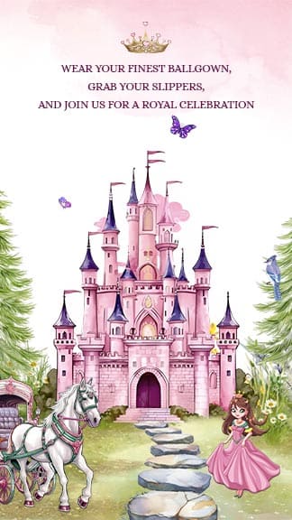 Magical 1st Birthday Invitation Card For Your Prince