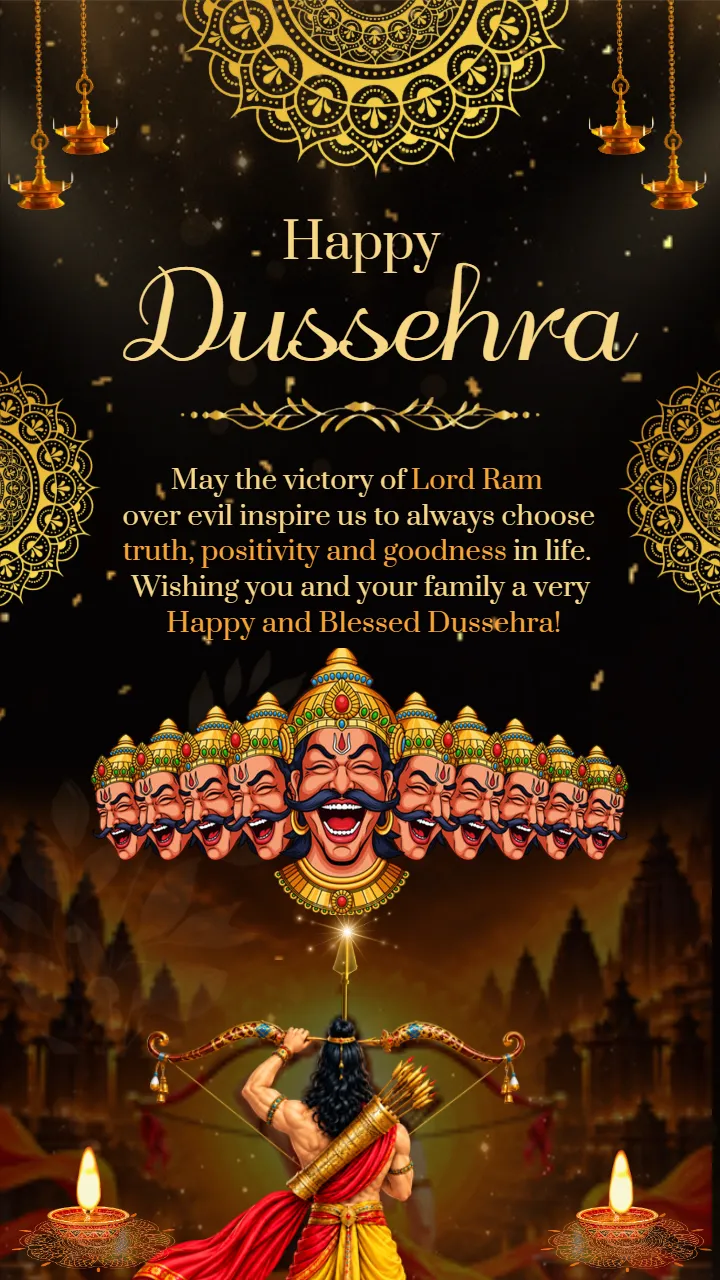 Dussehra Invitation Video in English Customize Your Invite